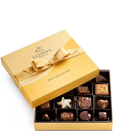 Godiva Assorted Chocolate Gold Gift Box, 18 Piece